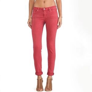 Ag Adriano Goldschmied Pink the Slit Cigarette Leg Jeans Women's Size 27R